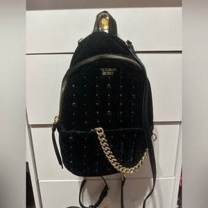 Velvet Black Mini Backpack